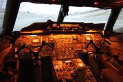 The simulator cockpit